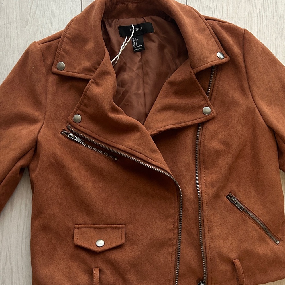 Forever 21 Rust Leather Jacket - Picture 4 of 7